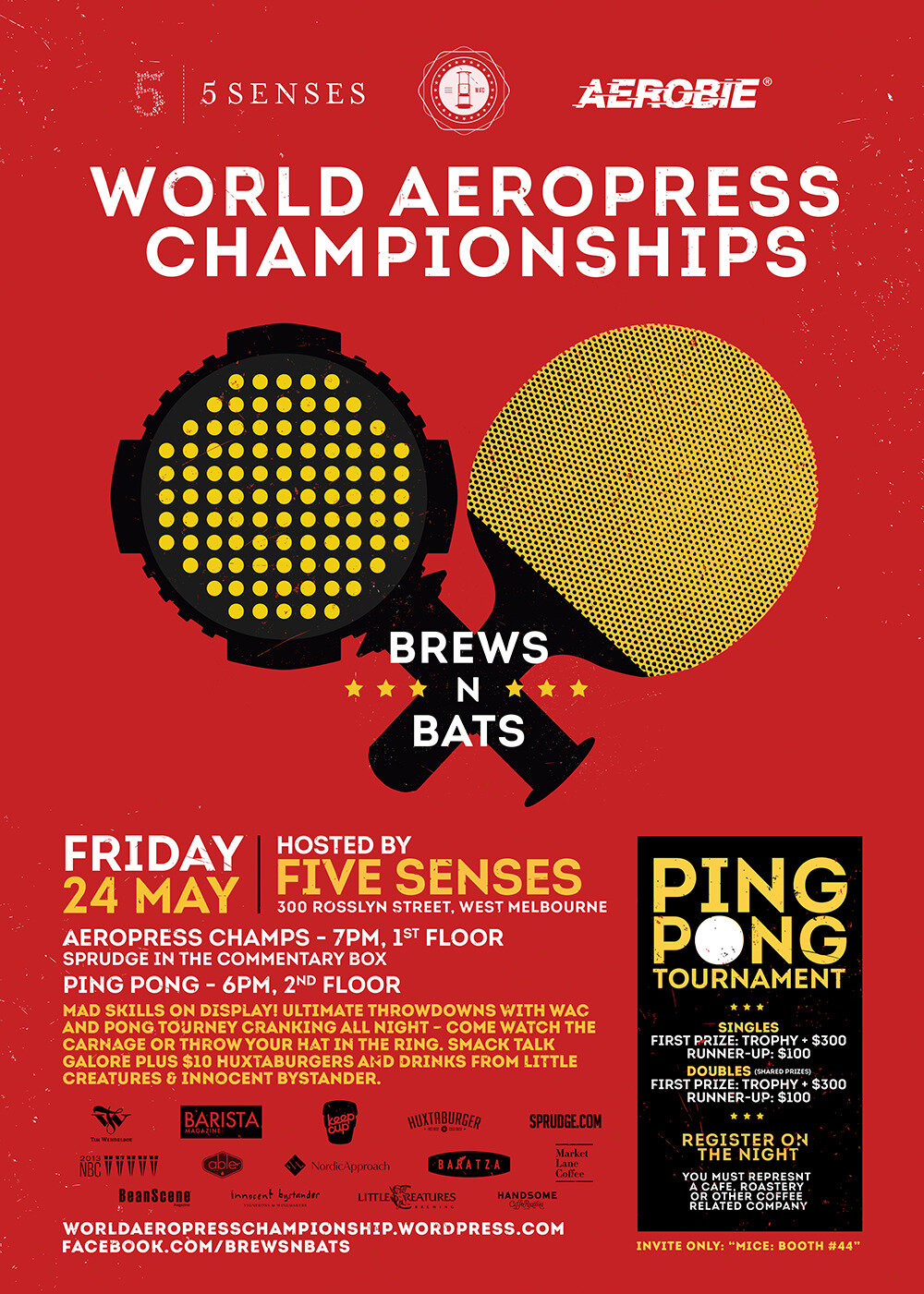 2013 World AeroPress Championship poster