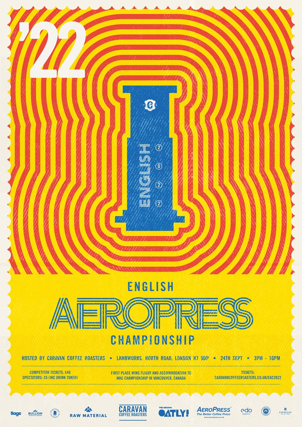 English AeroPress Championship 2022 poster