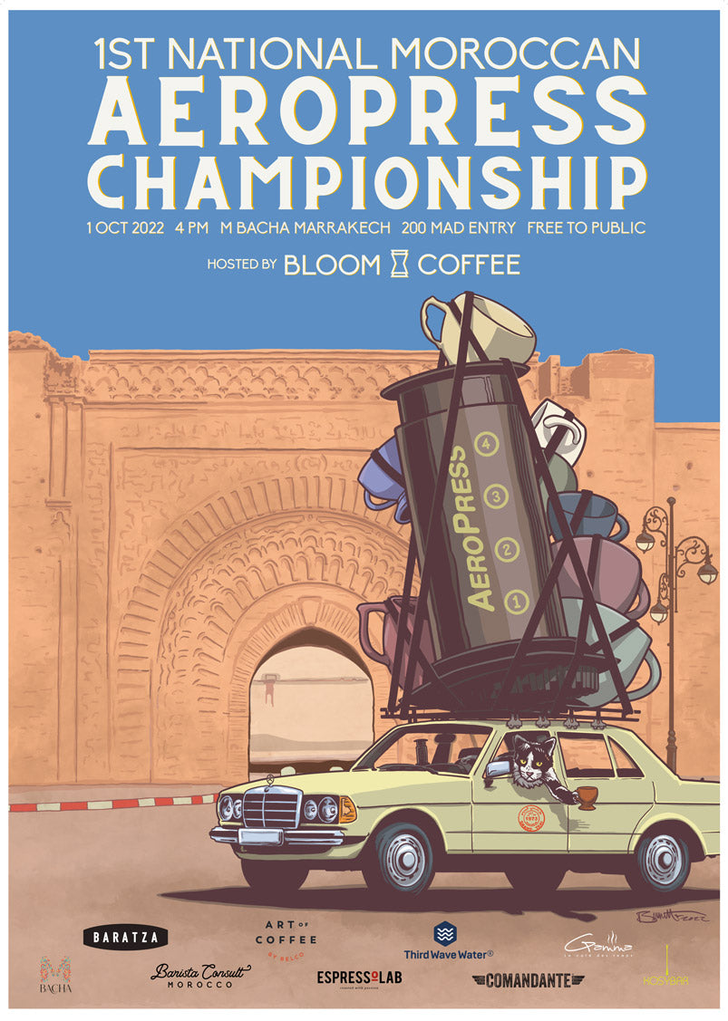 Moroccan AeroPress Championship 2022 poster