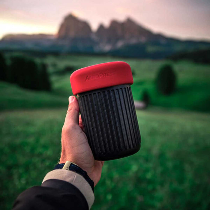 This XL portable coffee maker by AeroPress brews a big cup of coffee