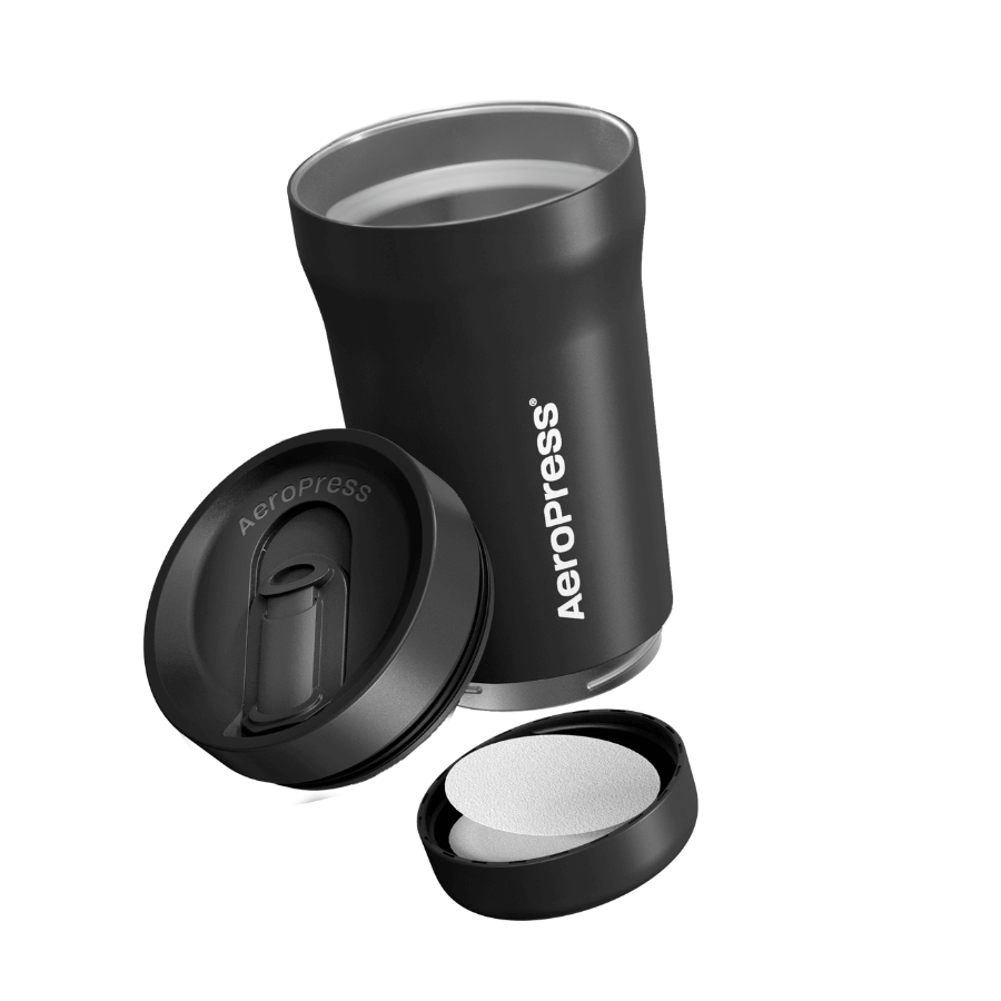 AeroPress Black Travel Coffee Tumbler  #color_black