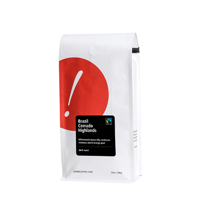 aeropress Brazil Cerrado Highlands Fairtrade Dark Roast 12 oz