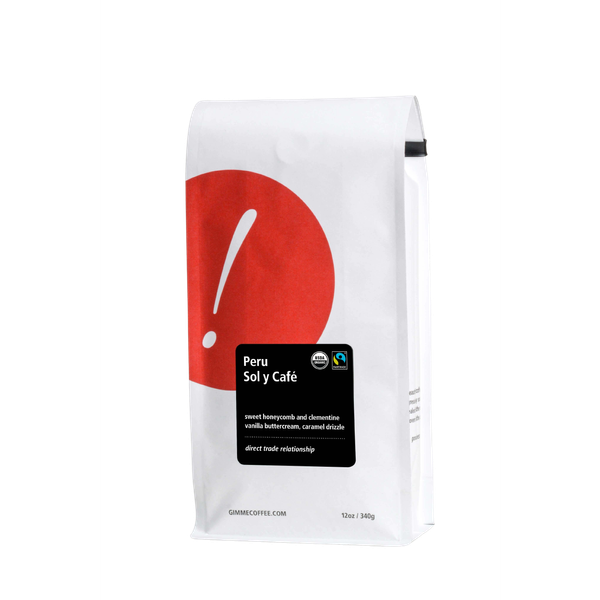 Peru Sol Y Cafe Fairtrade Organic 12 oz