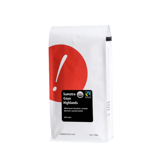 Sumatra Gayo Highlands Dark Roast FT Organic 12 oz