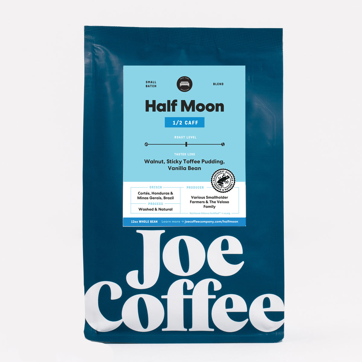 Half Moon Half Caff 12 oz