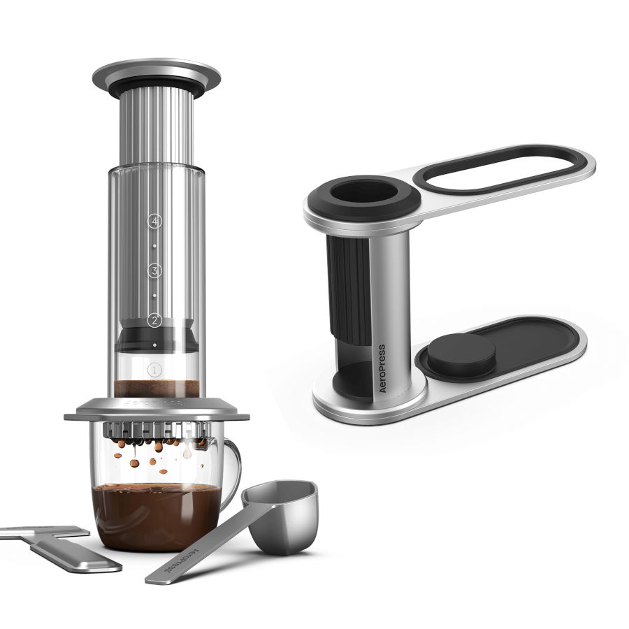 AeroPress Premium + Stainless Steel Organizer Bundle